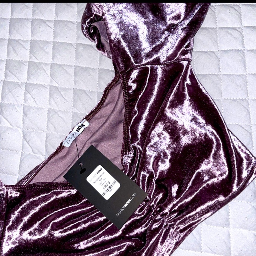 Velvet crop top